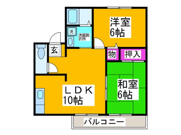 クレ－ルタウンの物件間取画像